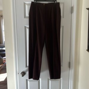 Womens 14 brown wool fully lined pant